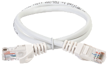 ITK Коммутационный шнур (патч-корд), кат.6 UTP, LSZH, 0,2м, белый | код PC08-C6UL-02M | ITK by IEK