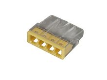 Строительно-монтажная клемма СКМ EU2.5-414 4 отверстия (0.75-2.5мм2) HLT | код 081-20-22 | HLT