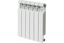 Радиатор алюминиевый секционный 500/80/8 боковое подключение | код RRF500*80AL08 | Русский Радиатор