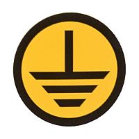 Знак круглый земля (1шт) (d20мм) | код. an-1-04 | EKF