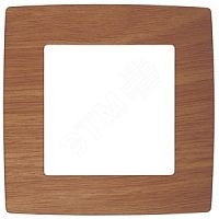 Рамка на 1 пост, Эра12, дуб, 12-5001-09 | код Б0014749 | ЭРА