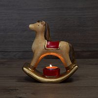 Керамический подсвечник Лошадка 18.2х7.2х19.3 см | код 501-071 | NEON-NIGHT