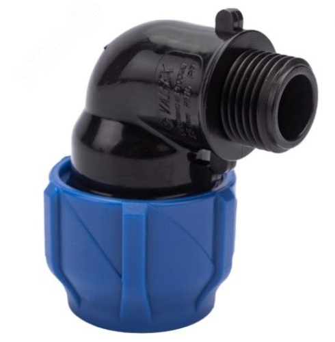 Отвод компрессионный с наружной резьбой 32х1дюйм (75/15) | код 1210012432100 | VALFEX