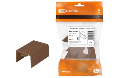 Соединитель КМС 40x16 бук (4 шт./комп.) TDM | код SQ0411-0354 | TDM Соединитель КМС 40x16 бук (4 шт./комп.) TDM | код SQ0411-0354 | TDM