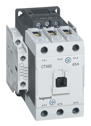 Контактор CTX³ 65 3P 65A (AC-3) 2но2нз ~110В | код 416174 | Legrand