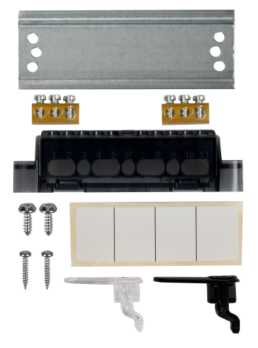 UNION Compact Корпус пластиковый ЩРН-П-4 IP41 черная прозрачная дверь IEK | код UIC-KP12-N-04-41-K01 | IEK фото 3