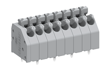 250204 Клемма MCS, двойное отверстие, шаг 3.5мм, 4 конт., сер., шт | код 250204 | SUPU
