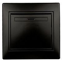 Выключатель 1-кл. 2мод. СП Plano 10А IP20 1-101-05 250В антрацит Intro Б0053725