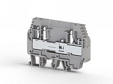 309 549, Клеммник измерительный с 2-мя тест.разъемами, 6мм.кв., (серый), WGO3/NM Серия V0 | код 0.0.0.3.09549 | KLEMSAN