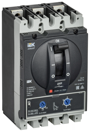 ARMAT Авт. выкл. лит. корпус 3P D 50кА 160А ТМ рег. IEK | код AR-MCCB-3D-050-0160A-ATUC | IEK ARMAT Авт. выкл. лит. корпус 3P D 50кА 160А ТМ рег. IEK | код AR-MCCB-3D-050-0160A-ATUC | IEK