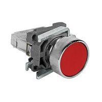 Кнопка КМЕ4501мС-красный-0но+1нз-цилиндр-IP54-КЭАЗ | код 354447 | КЭАЗ