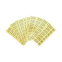 Наклейка знак электробезопасности 220 В 35х100 мм REXANT 70шт. | код 56-0007-2 | REXANT