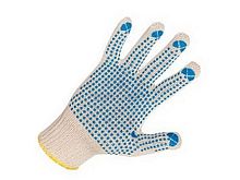 Перчатки хлопчатобумажные с ПВХ 32г | код 11198 | МИЛЕН