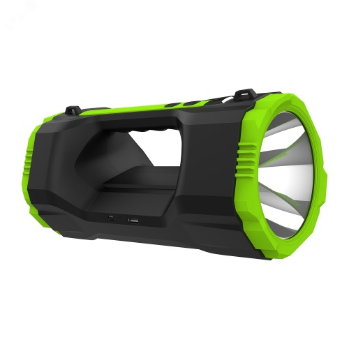 Фонарь прожекторный светодиодный LED 20 Вт 1000 Лм модель GFL703 черный c Li-ion аккумулятором 10000 мАч диммируемый | код GF703 | GAUSS