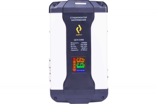 Стабилизатор напряжения однофазный РУБИН ЦСН 3 000 (3000ВА) | код РЭ-ЦСН 3000 | РУБИН Стабилизатор напряжения однофазный РУБИН ЦСН 3 000 (3000ВА) | код РЭ-ЦСН 3000 | РУБИН