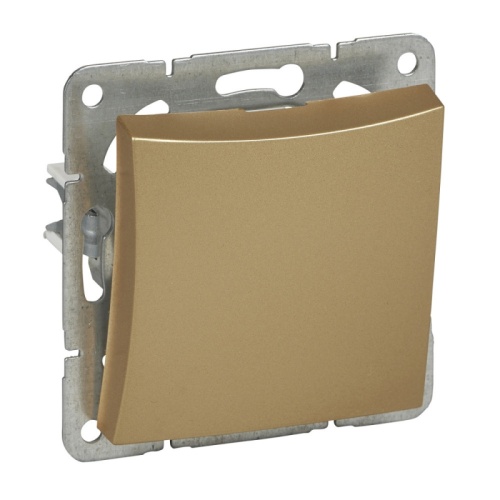 ДУЭТ Нажимная КНОПКА, сх.1, 10АХ, механизм, ШАМПАНЬ | код WDE000415 | Systeme Electric