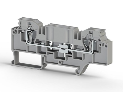 Клеммник пружинный измерительный с 2-мя тест.разъемами 6кв.мм сер. WGO 5 Klemsan 376190 Клеммник пружинный измерительный с 2-мя тест.разъемами 6кв.мм сер. WGO 5 Klemsan 376190