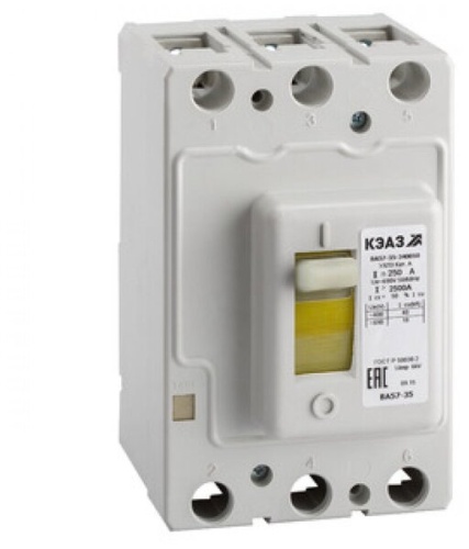Выключатель автоматический ВА57-35-844610-125А-800-220DC-УХЛ3-КЭАЗ (Втычной, без панели) | код 344304 | КЭАЗ