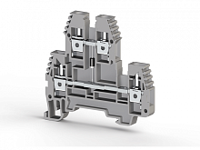 315 059, Клеммник 2-х ярусный, 2,5 мм.кв., с диодом, (серый), PIK2,5ND-B/NM Серия V0 | код 0.0.0.3.15059 | KLEMSAN