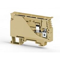 351 760, Клеммник с держ. предохр. с индикацией 110VDC на DIN-рейку, 6 мм.кв. (бежевый), ASK 4LD (110 VDC) | код 0.0.0.3.51760 | KLEMSAN