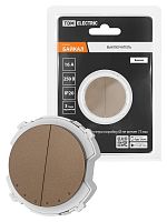 Выключатель 2-кл. 16А 250В бронза, Байкал TDM | код SQ1819-0433 | TDM