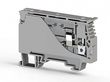 351 789, Клеммник с держ. предохр. с индикацией 220VDC на DIN-рейку, 6 мм.кв. (серый), ASK 4LD (220 VDC) | код 0.0.0.3.51789 | KLEMSAN