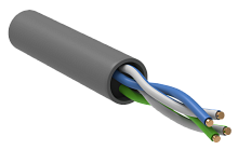 ITK Витая пара U/UTP 5E 2х2х24AWG PVC серый (305м) РФ/С | код LC1-C5E02-111-S-R | ITK by IEK
