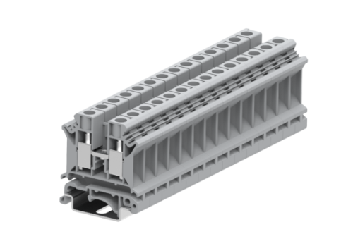 310997 Клемма SUK 1-1 проходная винтовая высокая, сеч.10мм2, желт., шт | код 310997 | SUPU