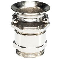 Кабельный ввод, с разгрузкой от натяжения, M25x1,5, диапазон обслуживаемых кабелей 9-20 мм, IP54, латунь, тип покрытия: никель | код Z5.507.9721.0 | Wieland