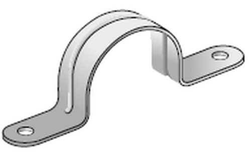 Скоба металлическая К144 двухлапковая гальванопокрытие (К144У1) | код П0000000014 | Завод ЭМИ Курган