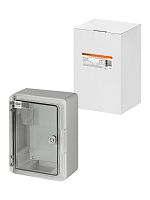 Бокс пластиковый ЩМП-0-1, прозр. крышка, ABS, IP65, от -45 до +75 °С, навесной, (280x210x130) TDM | код SQ0933-0221 | TDM