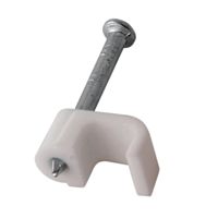 Крепеж кабеля плоский 4 х 2 мм, белый (упак. 50 шт) REXANT | код 07-4204 | REXANT