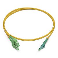 Cabeus FOP(d)-9-LC/APC-SC/APC-10m Шнур оптический duplex LC/APC-SC/APC 9/125 sm 10м LSZH | код 8287c | Cabeus