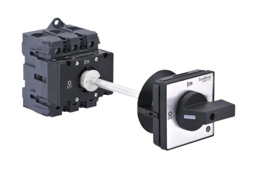 ВЫКЛЮЧАТЕЛЬ-РАЗЪЕДИНИТЕЛЬ 3P 80A С ЧЁРНОЙ ВЫНОСНОЙ РУКОЯТКОЙ НА ДИН-РЕЙКЕ/ПЛАТЕ | код MSD80340B | Systeme Electric