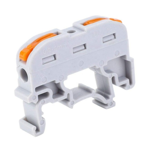 PCT-121 Клемма проходная универ. строительно-монтажная на DIN-рейку 1-1-проводная 0.08-2.5мм2, шт | код PCT-121 | SUPU