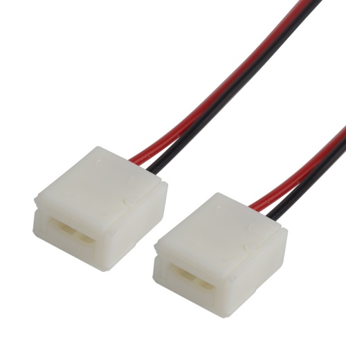 Коннектор соединительный (2 разъема) для одноцветных светодиодных лент с влагозащитой шириной 8 мм, длина 15 см LAMPER | код 144-023 | LAMPER