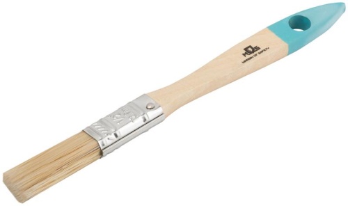 Кисть флейцевая, натур. cветлая щетина, деревянная ручка 1/2'' (13 мм) | код 00701М | FIT фото 2 Кисть флейцевая, натур. cветлая щетина, деревянная ручка 1/2'' (13 мм) | код 00701М | FIT фото 2