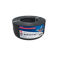 Кабель силовой медный ВВГ-Пнг(А) 2x1,5 мм кв, длина 50 метров, ГОСТ 31996-2012, ТУ 16-705.499-2010 REXANT | код 01-8201-50 | REXANT