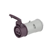 Розетка кабельная CS IP44 16A 2P 25В | код CS024-016-02 | DKC