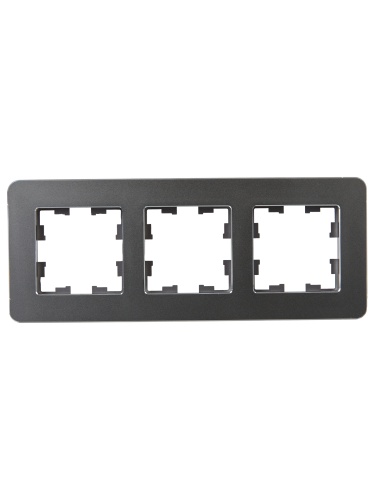 BRITE Рамка 3-мест. РУ-3-1-Бр металл титан RE IEK | код BR-M32-M-01-K48 | IEK фото 5 BRITE Рамка 3-мест. РУ-3-1-Бр металл титан RE IEK | код BR-M32-M-01-K48 | IEK фото 5