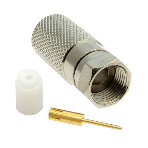 Разъём высокочастотный RUICHI F-U213P, обжимной | код 70141 | Ruichi