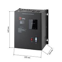 Стабилизатор напряжения настенный СННТ-10000-Ц цифровой дисплей 140-260В/220/В, 10000ВА | код Б0020172 | ЭРА