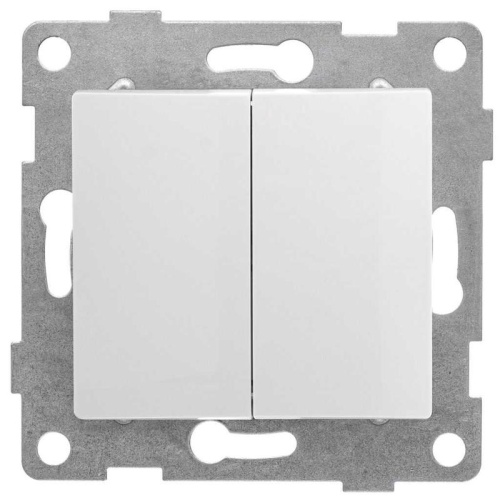 Переключатель проходной 2-кл. СП Bravo 10А IP20 250В для двух цепей механизм | код С10В8-001 | GUSI Переключатель проходной 2-кл. СП Bravo 10А IP20 250В для двух цепей механизм | код С10В8-001 | GUSI