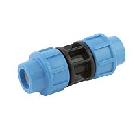 Муфта соединительная 20х20 для труб ПНД | код 9250 | Джилекс