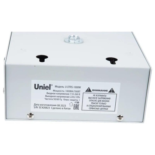 Стабилизатор напряжения ультратонкий Однофазный релейный 1000Вт Настенный TM Uniel U-DTRS-1000W | код UL-00010577 | Uniel фото 3
