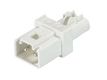 Соединитель прямой, 2 полюса, тип I, 1 вход / 1 выход, номинальное напряжение: 250V, номинальный ток: 16A, цвет корпуса: белый, цвет контактной вставки: белый, серия gesis GST15i2 | код 91.020.5953.0 | Wieland