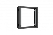 Пристенная поворотная секция TLK 19, 12U, Ш600хВ636хГ156мм, 1 пары L-образных монтажных направляющих, черный RAL 9005. | код TWC-126015-BS-BK | TLK