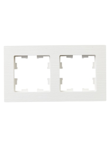 Рамка 2-м BRITE РУ-2-Бр бел. рифленый | код BR-M22-51-K01 | IEK фото 4