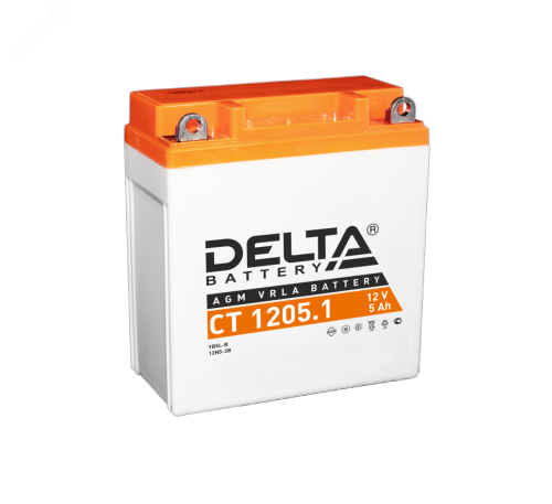 Аккумулятор CT 12В 5Ач | код CT 1205.1 | Delta MOTO