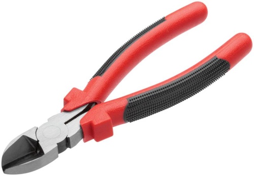 Бокорезы "Стандарт" пластиковые ручки полированная сталь 190мм красн.-черн. FIT 48019 фото 2